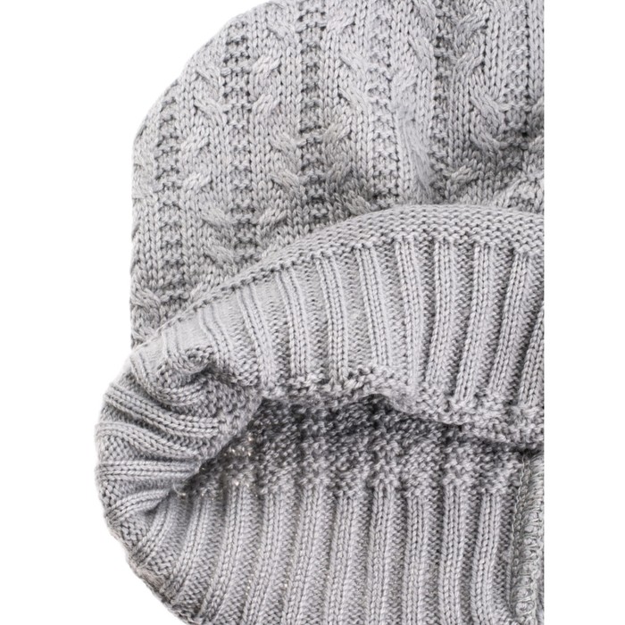 Шапка, размер 35×25 см, цвет светло-серый