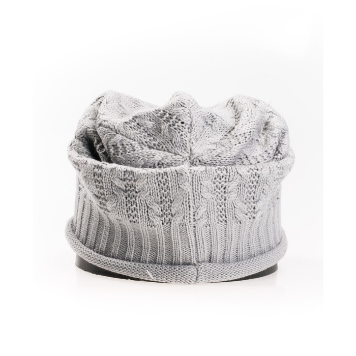 Шапка, размер 35×25 см, цвет светло-серый