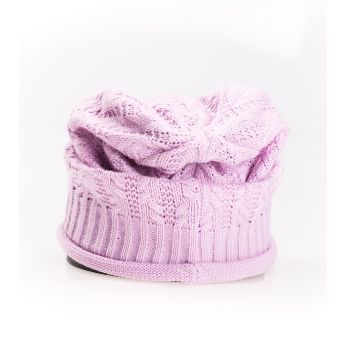 Шапка, размер 35×25 см, цвет сиреневый