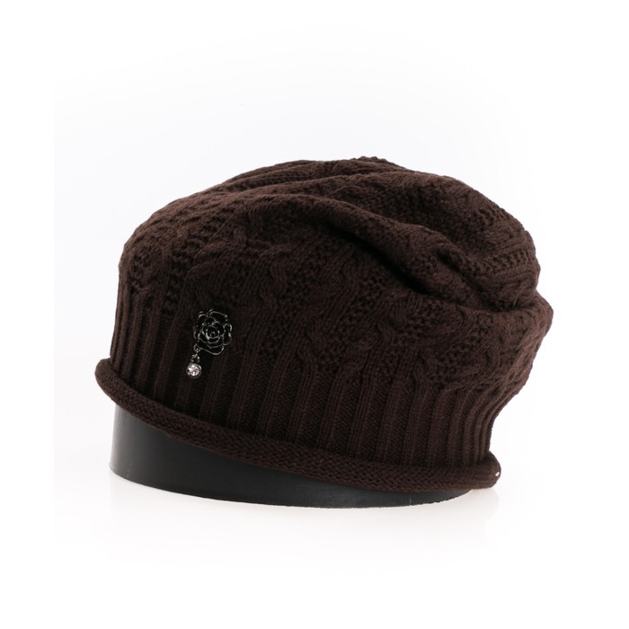 Шапка, размер 35×25 см, цвет шоколад