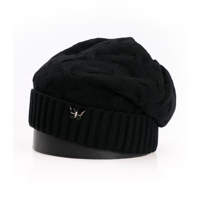 Шапка, размер 35×25 см, цвет чёрный