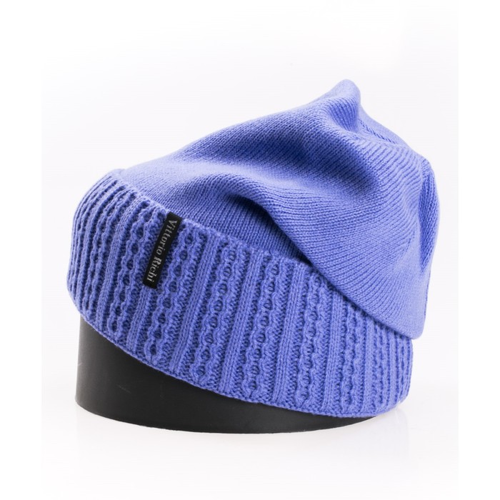 Шапка, размер 35×25 см, цвет сиреневый