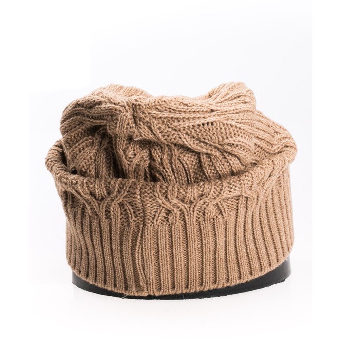 Шапка, размер 35×25 см, цвет бежевый
