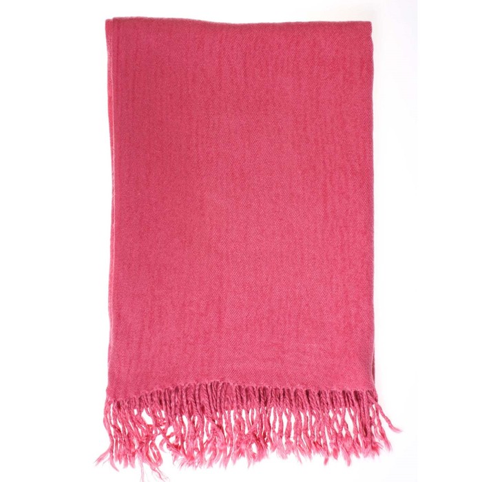 Шарф, размер 180×60 см, цвет розовый