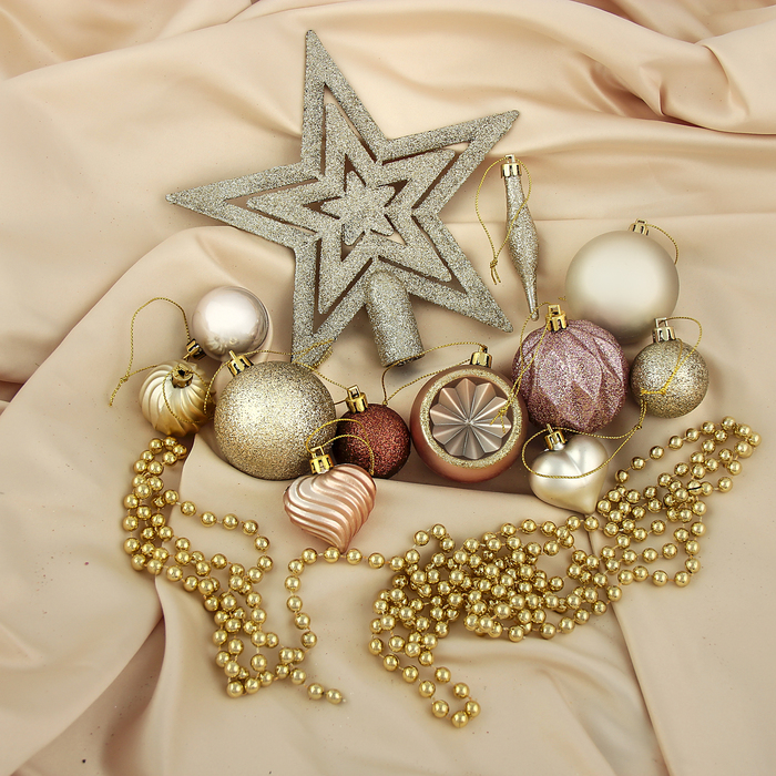 Набор украшений пластик 50 шт "Бекар" микс