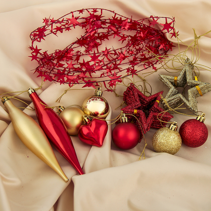 Набор украшений пластик 50 шт "Звездный " микс