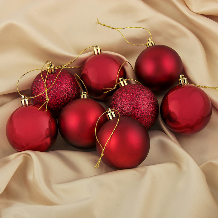 Набор шаров пластик d-6 см 8 шт "Мелодия" бодо