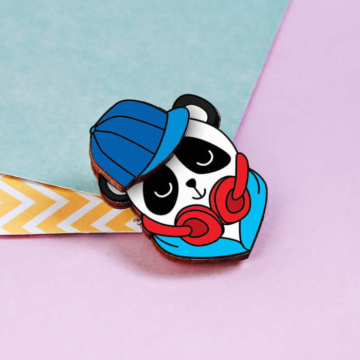 Значок многослойный "Mc. Panda"