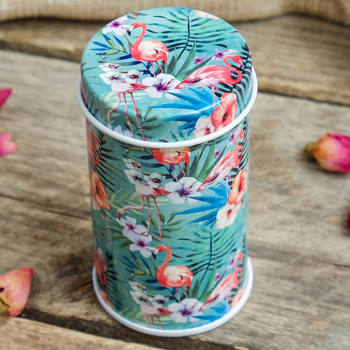 Шкатулка металл "Фламинго" МИКС 7,5х4х4 см