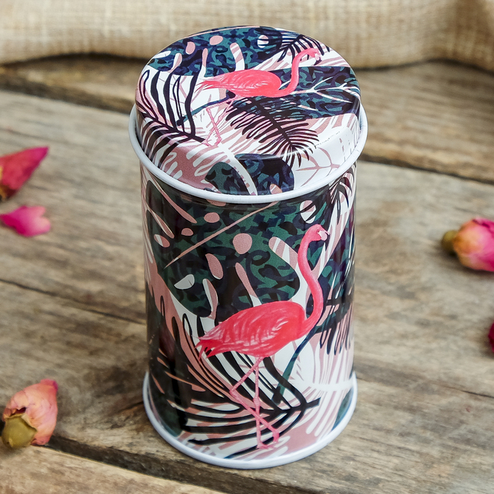 Шкатулка металл "Фламинго" МИКС 7,5х4х4 см