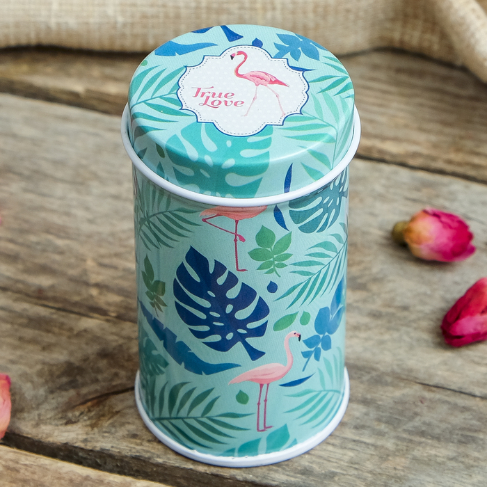 Шкатулка металл "Фламинго" МИКС 7,5х4х4 см