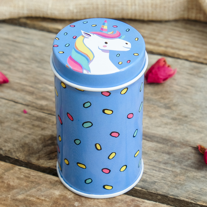 Шкатулка металл "Единороги и радуга" МИКС 7,5х4х4 см