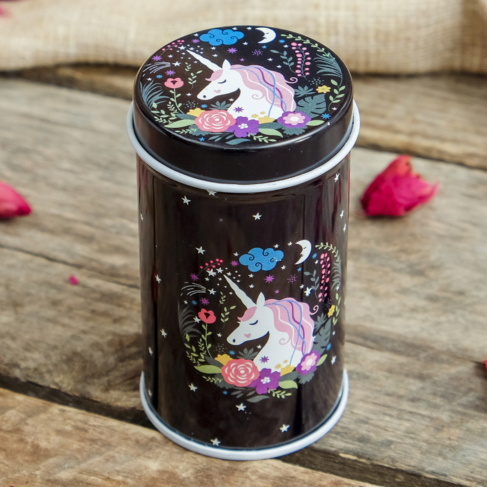 Шкатулка металл "Единороги и радуга" МИКС 7,5х4х4 см