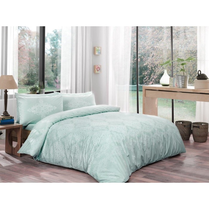 КПБ Blanche 2 сп., размер 240×260 см, 200×220 см, 50×70-2 шт, мятный