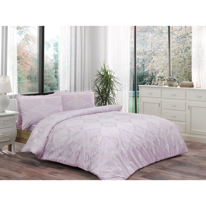 КПБ Blanche 1.5 сп., размер 180×260 см, 160×220 см, 50×70-1 шт, лиловый