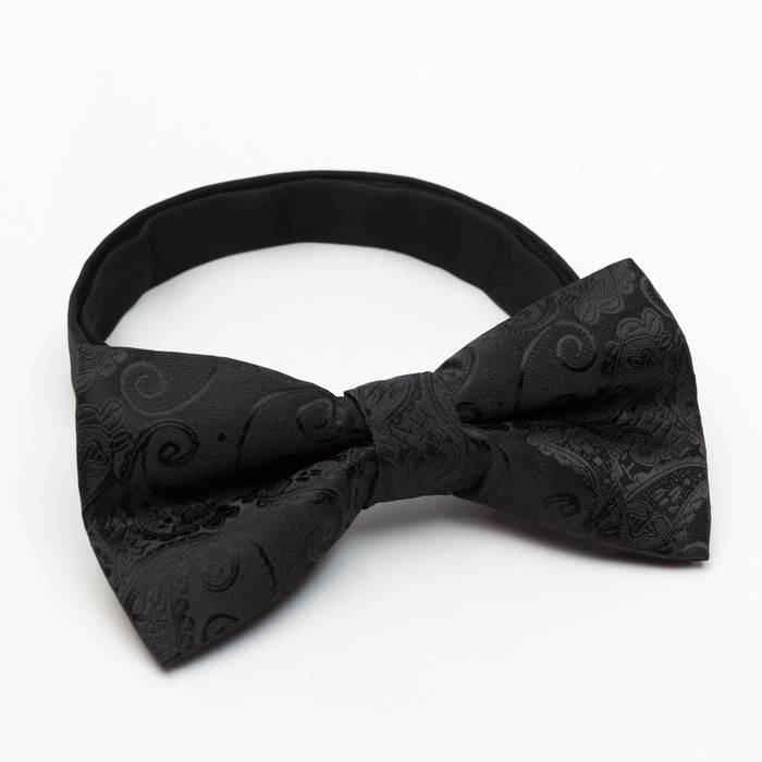 Набор мужской: галстук-бабочка 12 х 6 см, платок 21 х 21 см, чёрный, п/э