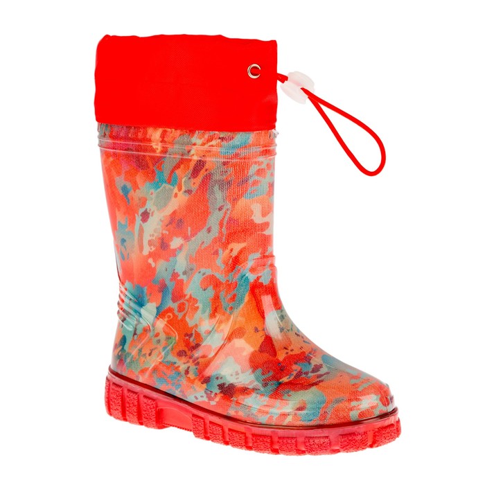 Сапоги школьные арт. 11778-4 (Красный) (р. 34/34,5)