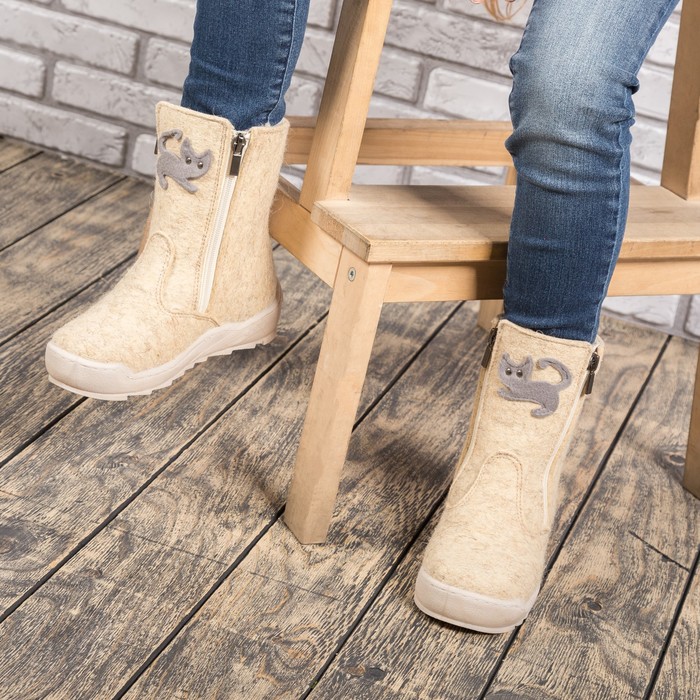 Валенки детские арт. 36622, цвет светло-серый, размер 26