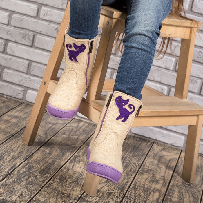 Валенки детские арт. 36625 (сиреневый) (р. 28)