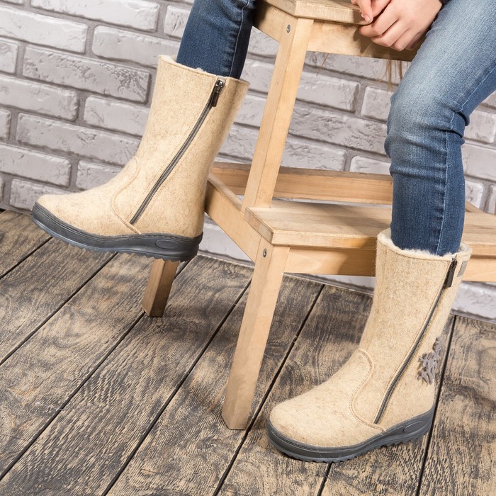 Валенки детские арт. 46511, цвет светло-серый, размер 33