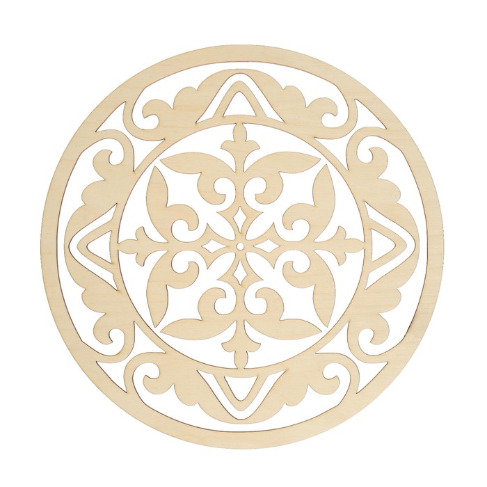 Основа для часов "Ажур" из фанеры, d=30см