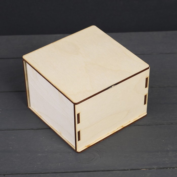 Шкатулка для декора "Маленькая Машенька" из фанеры, набор 7 деталей 12х12х7 см