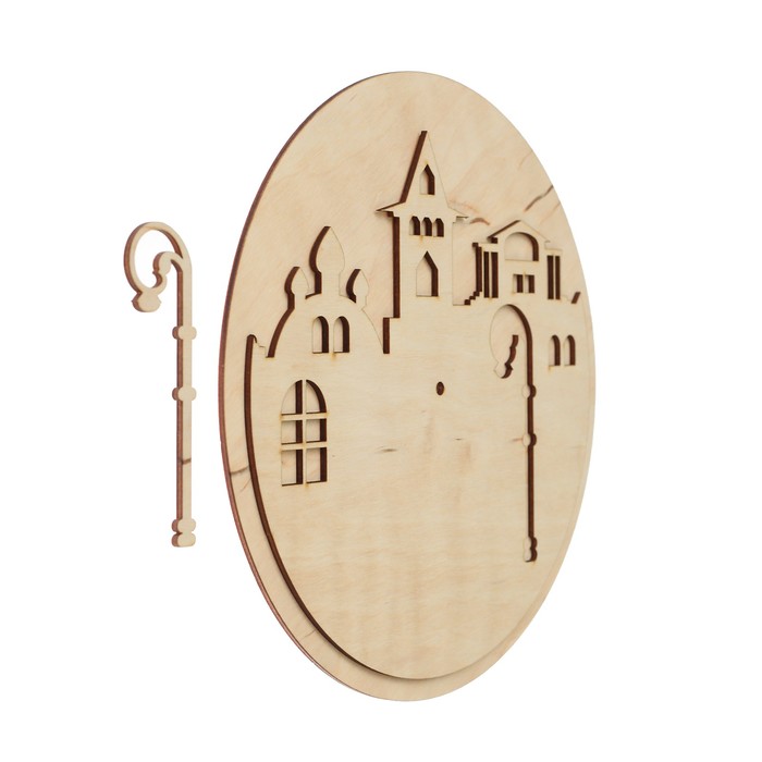 Основа для часов "Башни"из фанеры,набор 3 детали 25х25 см