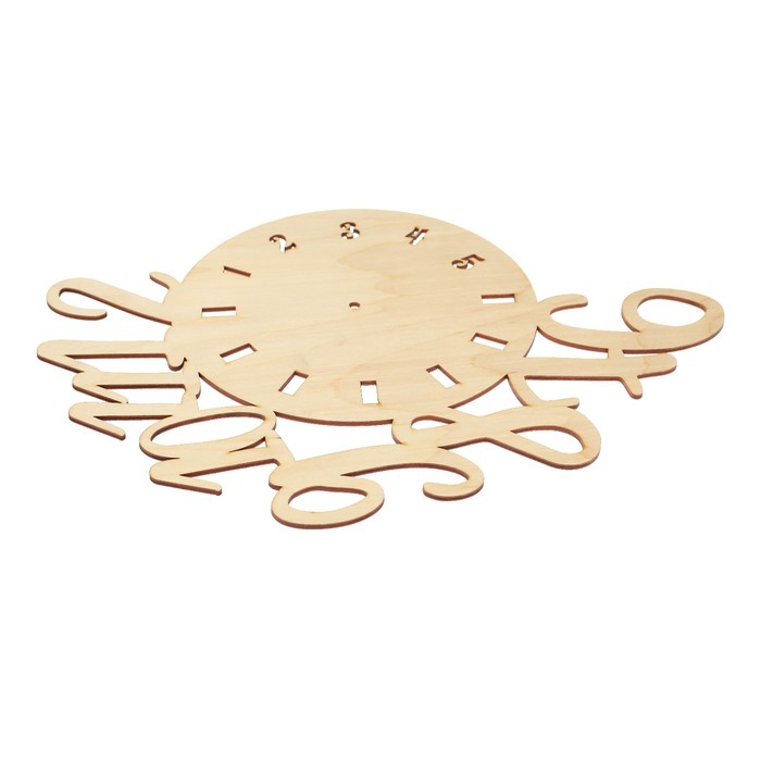 Основа для часов "Цифры" из фанеры, 34х25 см