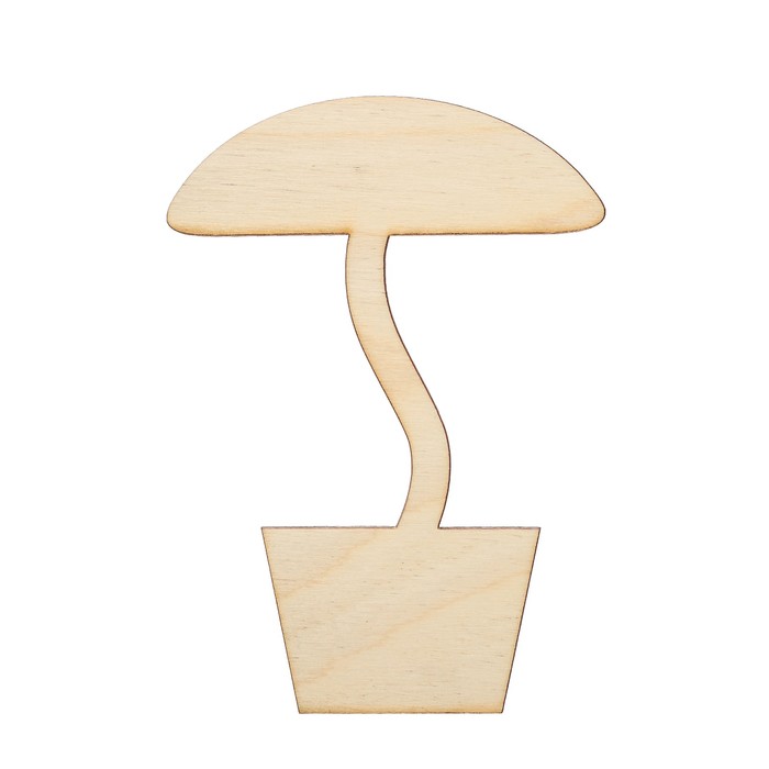 Топиарий для творчества "Грибок №4" из фанеры, 10х14 см
