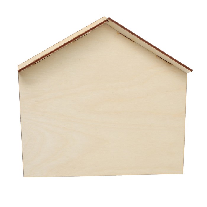 Ключница для декора "Домик" из фанеры, набор 3 детали 21х19,5 см