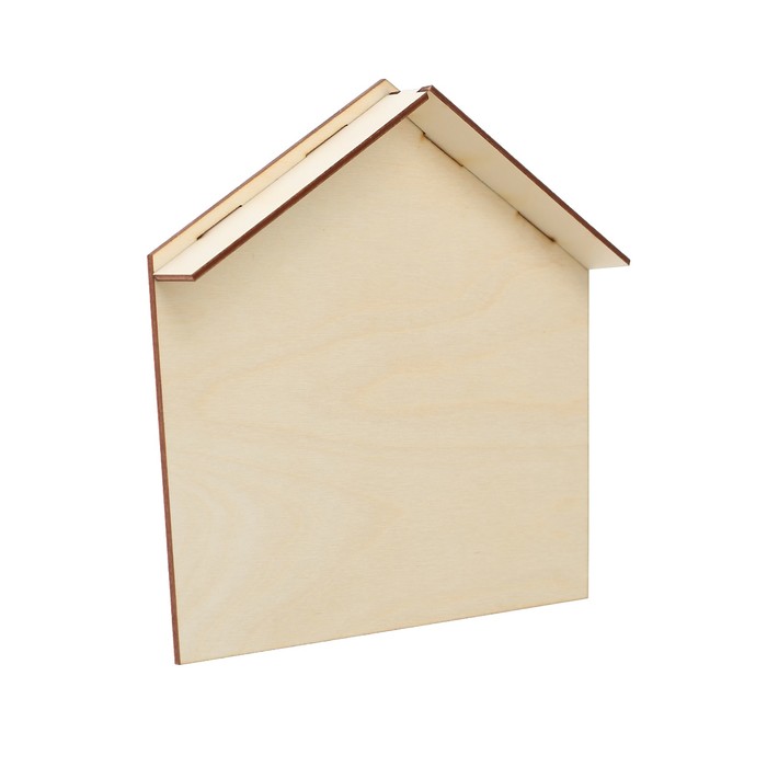 Ключница для декора "Домик" из фанеры, набор 3 детали 21х19,5 см