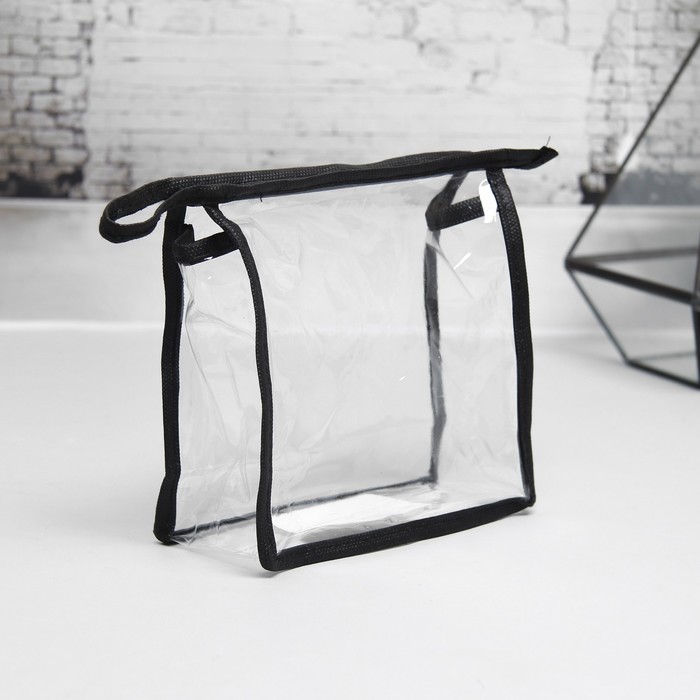 Сумка-косметичка, отдел на молнии, цвет чёрный