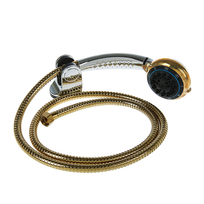 Смеситель для ванны Bayard "МТ 8009-6В S", однорычажный, латунь, цвет графит/золото