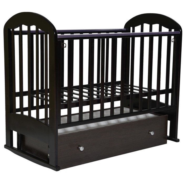 Кровать детская "Любаша 3" маятник поперечный, шоколад