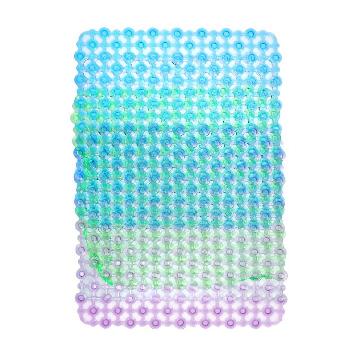 Коврик в раковину "Капельки" 31х23,5 см, прозрачный, цвет МИКС