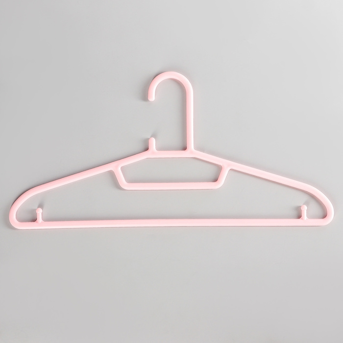 Вешалка-плечики, цвет розовый