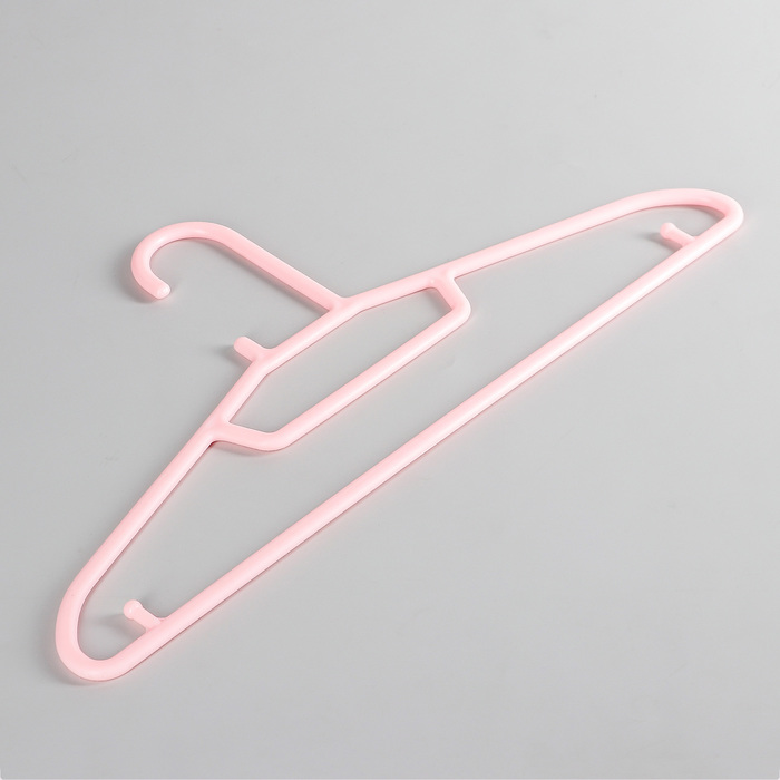 Вешалка-плечики, цвет розовый