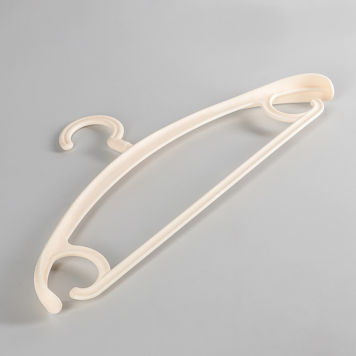 Вешалка-плечики "Цветик", цвет молочный