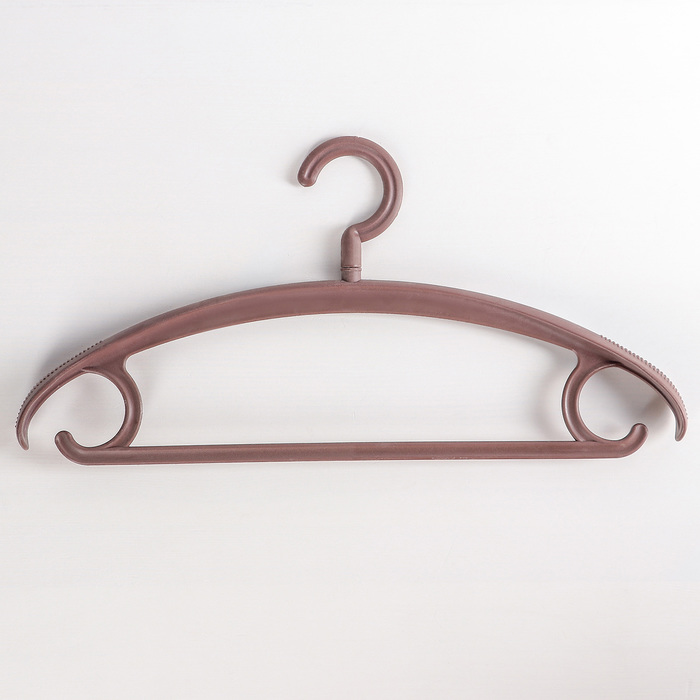 Вешалка-плечики "Цветик", цвет коричневый