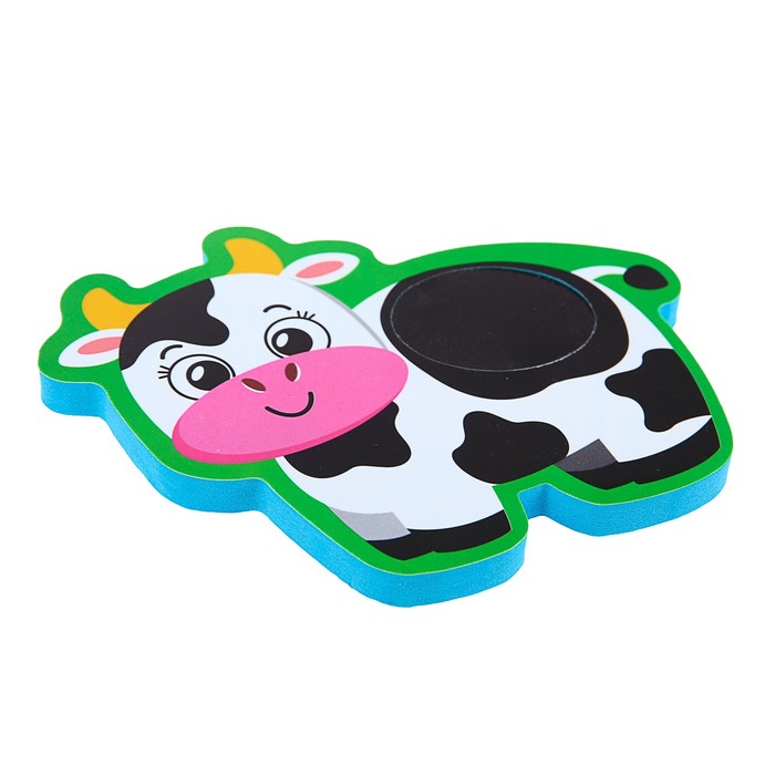 Набор игрушек для ванны «Ферма»: наклейки из EVA, 3 шт. + удочка