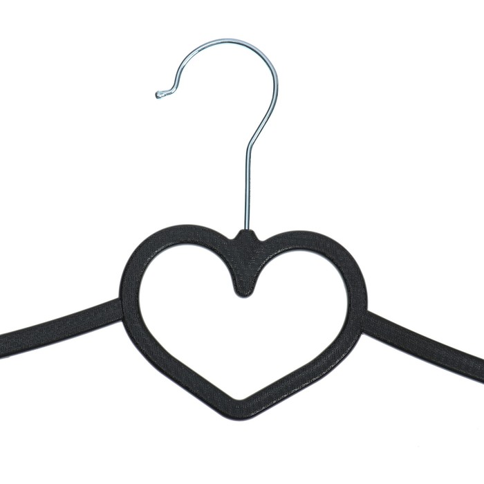 Вешалка-плечики 39х22,5х0,3 см "Рафаэль" сердце, цвет МИКС