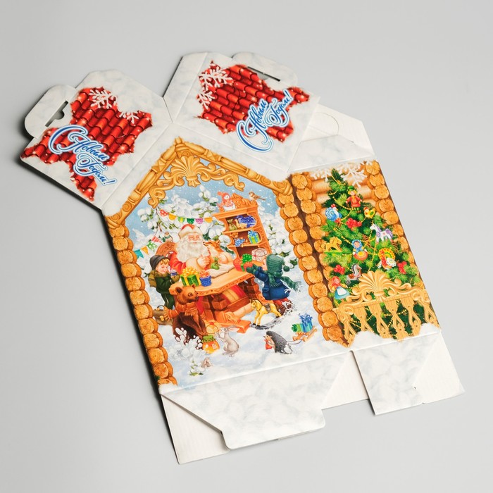 Подарочная коробка &quot;Мастерская Деда Мороза&quot;, малый, 16,5 х 8 х 23 см