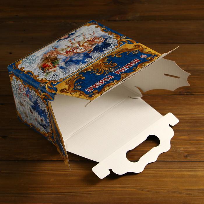 Подарочная коробка "Тройка", 20,5 х 12,3 х 22 см