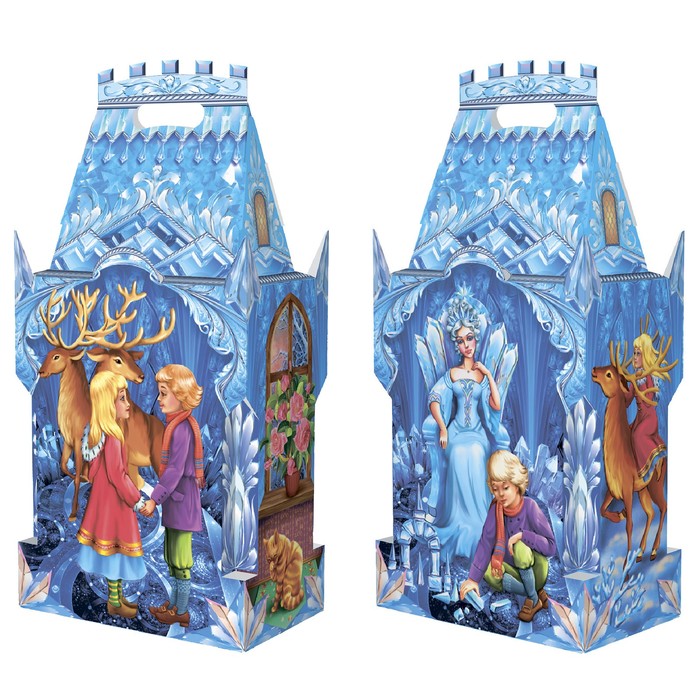 Подарочная коробка "Снежная Королева", 19,5 х 11,7 х 41 см