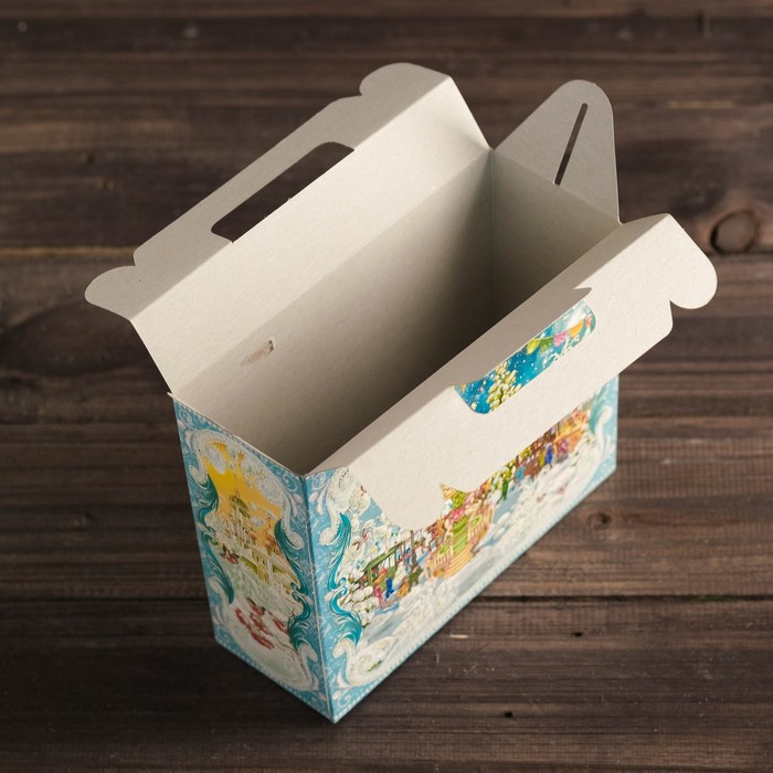 Подарочная коробка "Чемоданчик малый "Новогодняя Ярмарка", 17,3 х 6,5 х 15 см