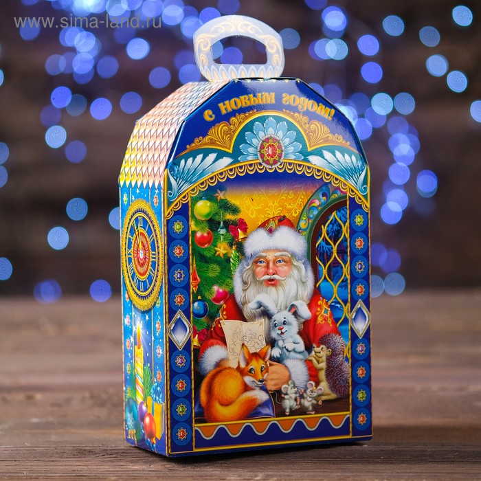 

Подарочная коробка "Часы, Веселые Зверята", 13,7 x 7 x 27,2 см
