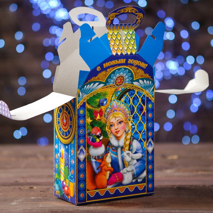 Подарочная коробка "Часы "Веселые Зверята", 16 x 7 x 27,2 см