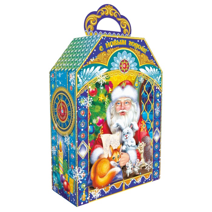 Подарочная коробка "Часы "Веселые Зверята", 16 x 7 x 27,2 см