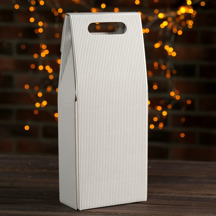 Подарочная коробка под 2 бутылки, 17 х 8 x 39,5 см