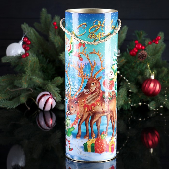 Подарочная коробка, тубус "Волшебство" 12х34.5 см